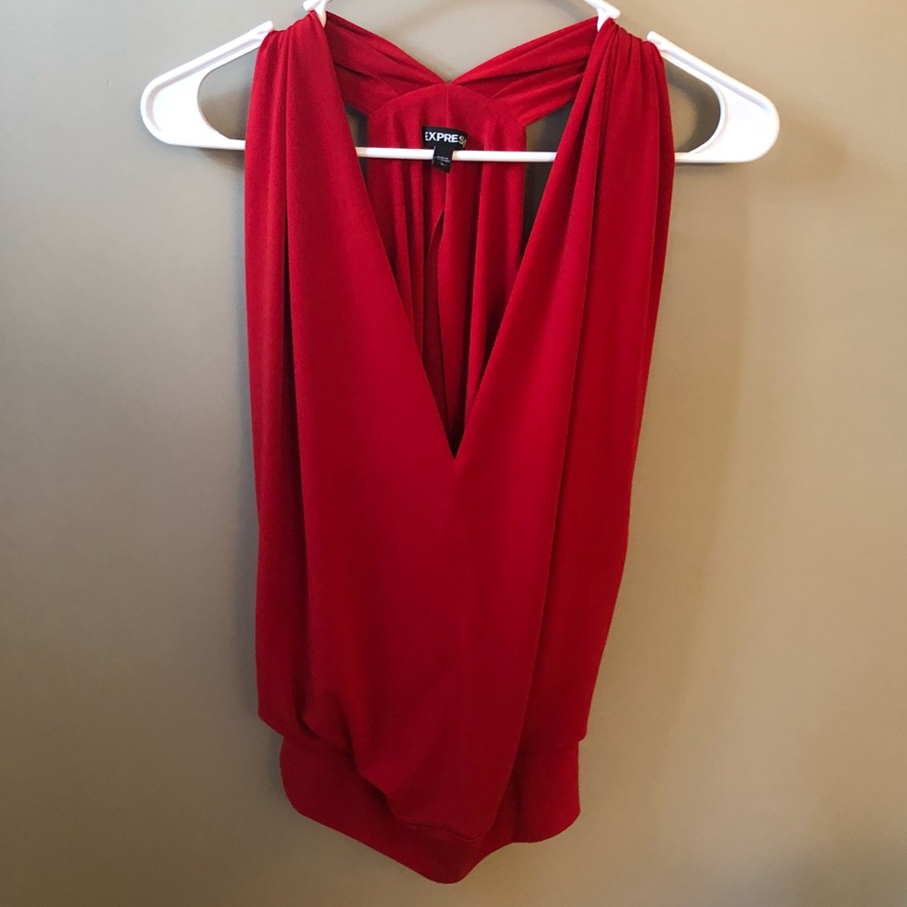 Red Top with Open Sides